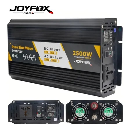 Imagem do Joyfox Inversor Energia Onda Senoidal Pura 2500w Pico 5000w 24v Para 110v 60hz Usb Conversor Transformador Tensao