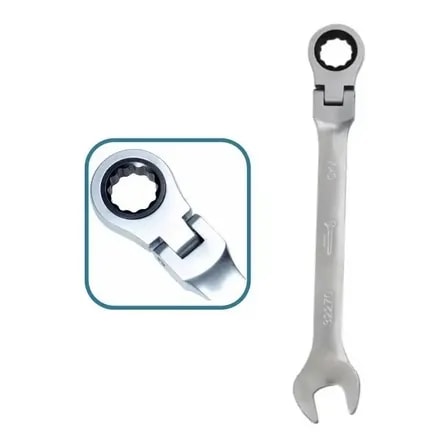 Imagem do Chave Combinada Articulada Starfer 11mm Aco Carbono Catraca Fixa