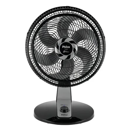 Imagem do Ventilador Pvt400p Turbo Virus Protect 155w Philco Cor Da Estrutura Preto Cor Das Pas Cinza Diametro 40 Cm Frequencia 60 Material Das Pas Plastico Quantidade De Pas 6 60 Hz 220v