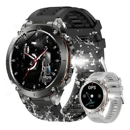 Imagem do Smartwatch Esoyip Y101 Sport Com Gps E A Prova D Agua 3atm Amoled Preto Esportivo