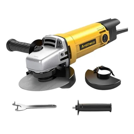 Imagem do Esmerilhadeira Angular Eletrica Arstheco 850w 115mm Amarelo 127v 50hz 60hz