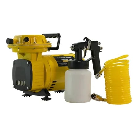 Imagem do Compressor Ar 1 3hp 40 Psi Bivolt 3500 Rpm Portatil Bivolt Amarelo 127 220v 60 Hz Monofasica