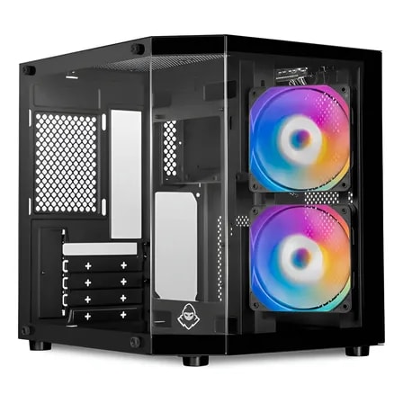 Imagem do Gabinete Gamer Mancer Cv700m Lateral De Vidro Com 2 Fans Preto