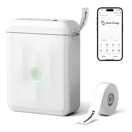 Imagem do Impressora Etiqueta Niimbot D110 Bluetooth Monocromatica Branco 110 240v Bivolt