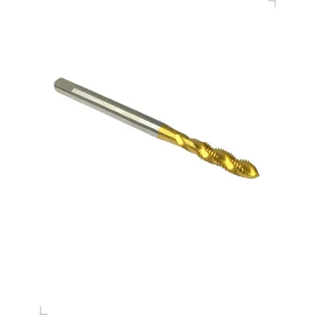 Imagem do Macho Maquina Rosca M6 0 X 1 0 Mm Canal Helicoidal Hss Tin