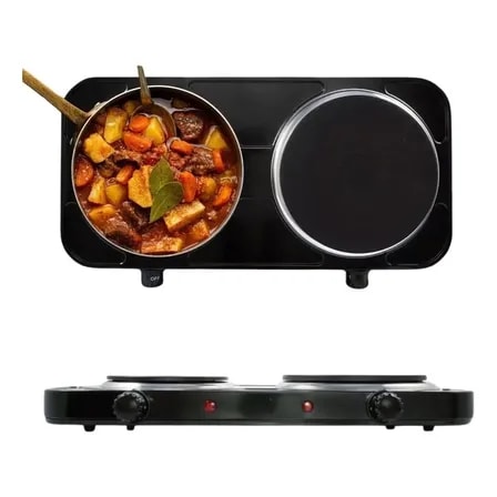 Imagem do Fogao Eletrico 2500w Chapa Liso Nza 2 Bocas 110v 110v