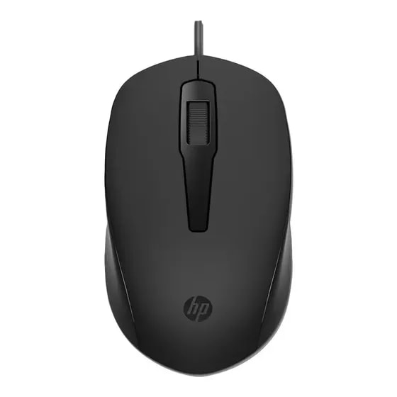 Imagem do Mouse Com Fio Hp 150 Usb Preto 240j6aa Abm