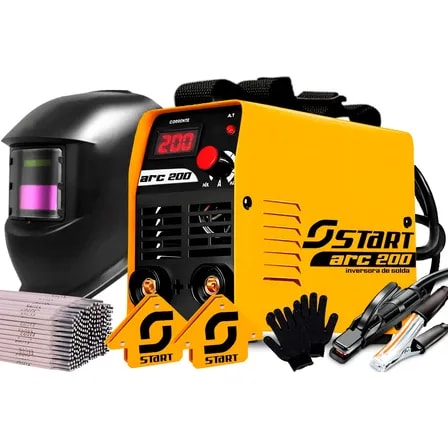 Imagem do Maquina De Solda Inversora 200a Kit Completo Profissional