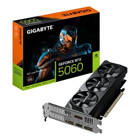 Imagem do Placa De Video Gigabyte Nvidia Geforce Rtx 5060 8g Oc Low Profile