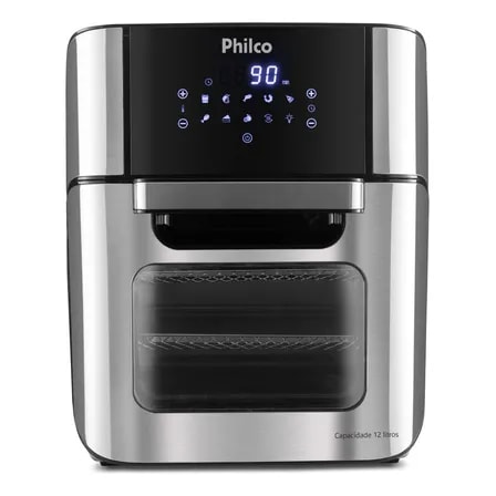 Imagem do Fritadeira Elerica Air Fryer Oven Philco Pfr2200 12 Litros 4 Em 1 1800w Cor Preta Preto 127v