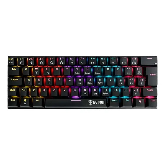 Imagem do Teclado Gamer Mecanico 60 Clanm Night Walker Rgb Switch Red Usb