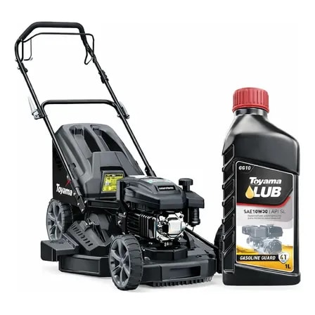 Imagem do Cortador De Grama 4t 6hp Tracao 20 Pol Oleo Gratis Preto