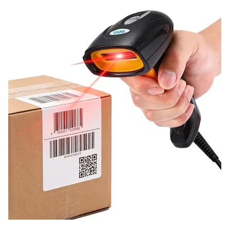 Imagem do Leitor De Codigo De Barras Com Fio 2d Qrcode Danfe Boletos 110v 220v Preto Qr Code Scanner 1d 2d Para Boleto Bancario Pagamento Movel Inventario Supermercado Usb