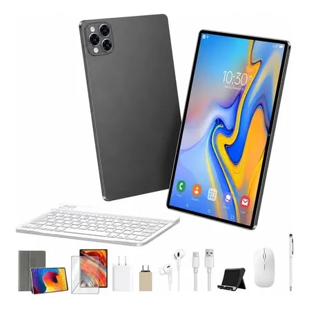 Imagem do Tablet Hancdon Pro12 Android 15 12gb Ram 512gb Memoria 11 6 Dual Sim Wi Fi Kit Completo Com Teclado Mouse E Caneta Cor Cinza