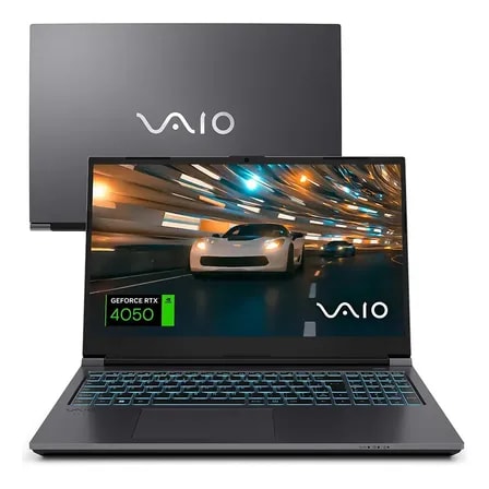 Imagem do Notebook Vaio Fh15 Intel Core I7 13 Gen Rtx 4050 Linux 32gb Ram Ddr5 1tb Ssd Wi Fi 6 Tela 15 6 Full Hd Wva 144hz Cinza Chumbo