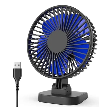 Imagem do Mini Ventilador 3 Velocidades Usb Ultra Silencioso