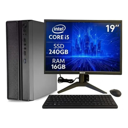 Imagem do Computador Slim Completo I5 16gb Ram Ssd 240gb Windows 11 240 Gb 16 Gb Integrada