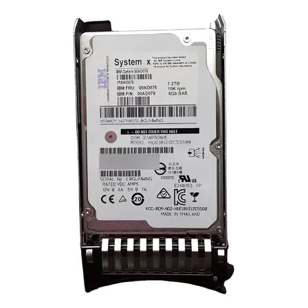 Imagem do Hd 00ad076 Ibm Lenovo 1 2tb 10k 6gb Sas 2 5 00ad075 00ad079 Nf Cinza