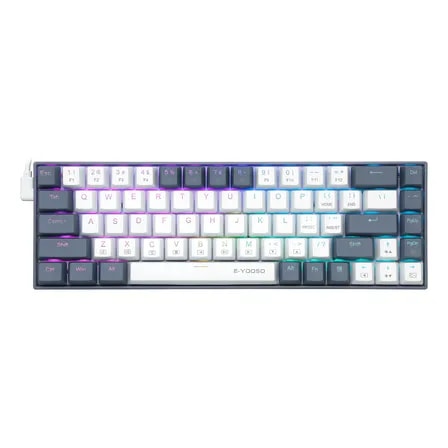 Imagem do Teclado Mecanico E Yooso Z 686 Rgb Abnt2 Switch Red Chave Azul Vermelha Ingles Us