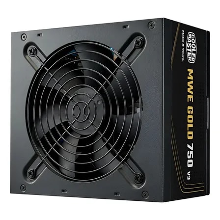Imagem do Fonte Cooler Master Mwe Gold 750 V3 750w Atx 3 1 80 Plus Preto