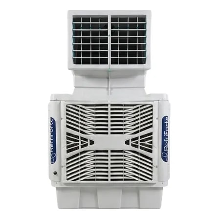 Imagem do Climatizador Evaporativo Industrial Big Tank Vazao 20 000m3 Motor 2cv 1500w Ate 200m2 Baixo Ruido Refriforte Branco 220v