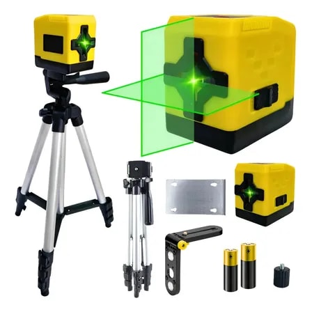 Imagem do Nivel Laser Verde 2 Linhas Autonivelante Com Tripe 1m