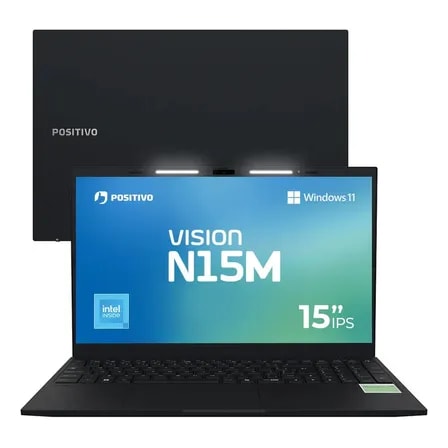 Imagem do Notebook Positivo Vision N15m Intel N100 8gb Ram 128gb Ssd Wi Fi 6 Windows 11 Home Tela 15 6 Full Hd Ips Antirreflexo Permite Upgrade De Memoria Ram E Ssd Preto
