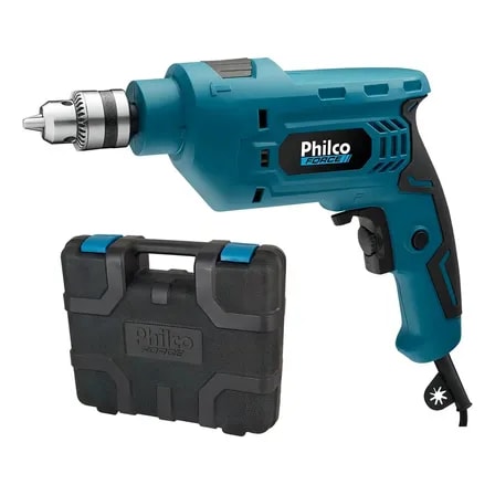Imagem do Furadeira Philco Force 650w 2800rpm Com Maleta Pfu01m