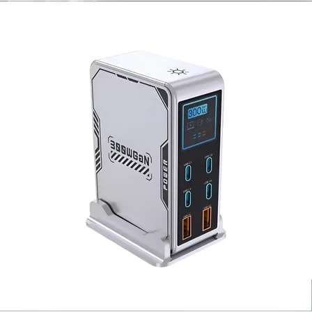 Imagem do Estacao De Carregamento Rapido De Mesa Ubigbuy 300w Gan Cinza