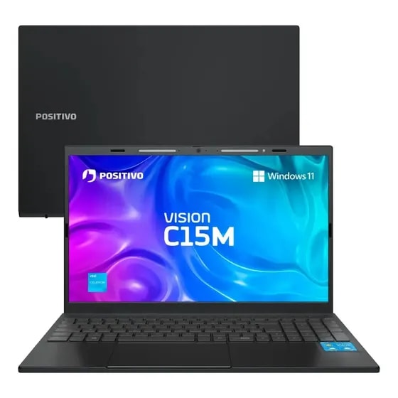 Imagem do Notebook Positivo Vision C15m 4gb 128gb 15 Fhd W11 Cinza Cinza