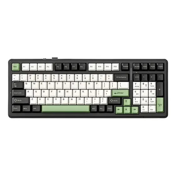 Imagem do Teclado Mecanico Aula F99 Bluetooth 5 0 2 4ghz Hot Swap Cor De Teclado Preto Idioma Ingles Internacional