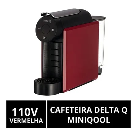 Imagem do Cafeteira Capsulas Delta Q Miniqool Vermelha Vermelho 127v