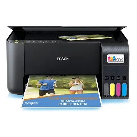 Imagem do Impressora Multifuncional Cor Epson Ecotank L3250 127 220v Preto 127 220v
