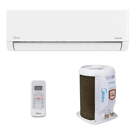 Imagem do Ar Split Inverter 12000 Midea Airvolution Lite Frio 38tbvca12m5 42ebvca12m5 Branco 220v