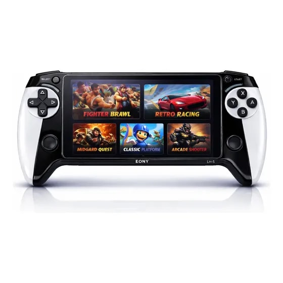 Imagem do Fone Videogame Portatil Retro Tela Grande 5 5 Com Jogos