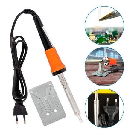 Imagem do Ferro De Solda Tipo Lapis Eda 60w Eletronica Aquecimento Rapido 127v