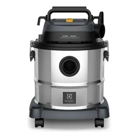 Imagem do Aspirador Agua Po Electrolux Funcao Sopro Compacto Liquidos Quimicos Inox 1800w 20l Total 15l Util Protetor Termico Gt20i Cinza 220v