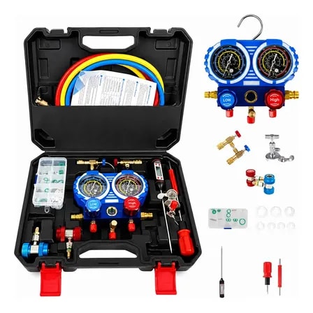 Imagem do Manometro De Diagnostico De Ca Com Mangueiras De 1 5 M 3vias