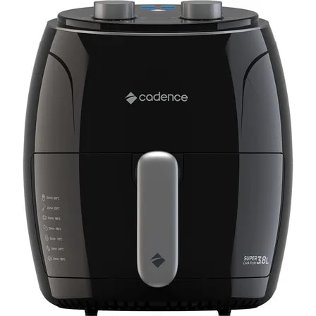 Imagem do Fritadeira Sem Oleo Super Cook Fryer Frt410 3 8l Cadence Cor Preto 127v