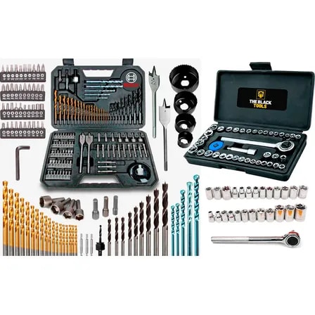 Imagem do Jogo De Ferramentas Bosch 143 Pcs Soquetes E Chave Catraca