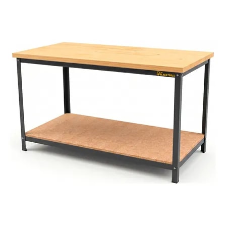 Imagem do Mesa Profissional Para Oficina Tampo Madeira Macica Marrom