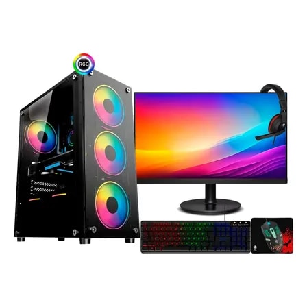 Imagem do Computador Gamer I5 8a 16gb Ssd 240 Placa Video Monitor 23 16 Gb