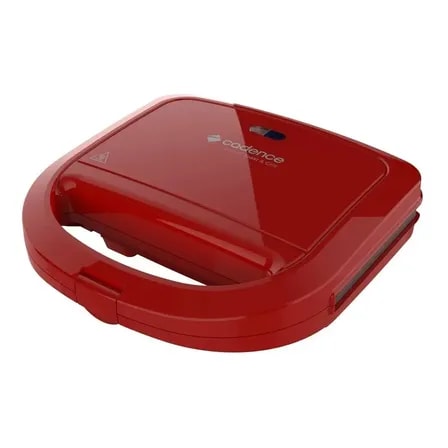Imagem do Sanduicheira Grill Antiaderente 750 Watts Toast Cadence Vermelho 127v