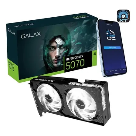 Imagem do Placa De Video Galax Rtx 5070 12gb Gddr7 6144 Nucleos 2k