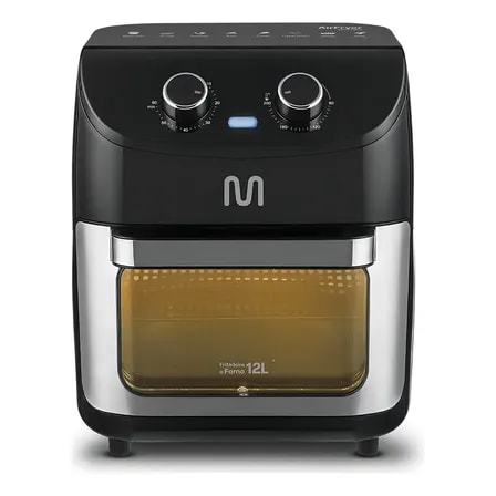 Imagem do Forno Eletrico Air Fryer Multi Home 12l Inox 1700w Preto 127v
