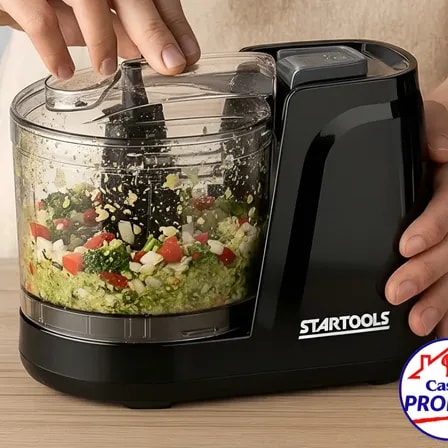 Imagem do Mini Processador Triturador Tempero Alimentos Eletrico 350ml