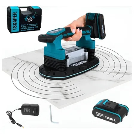 Imagem do Maquina Para Assentar Piso 185w Com Ventosa Bateria 21v