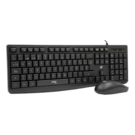 Imagem do Kit Teclado E Mouse Acer K040 Com Fio Preto P Computador
