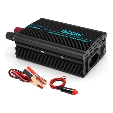 Imagem do Inversor De Energia 12v Para 220v 1500w Conversor Com Usb
