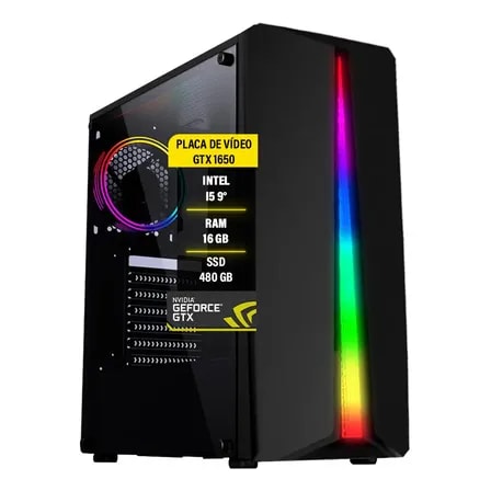 Imagem do Pc Gamer I5 9 Gtx1650 16gb Ssd 480gb Fonte 16 Gb